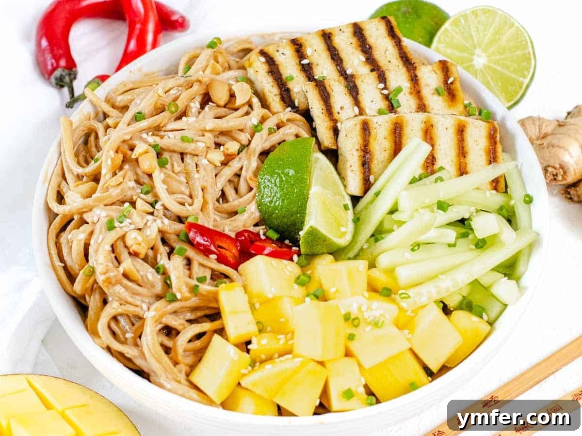 Healthy Asian Kitchen 12 Sesame noodles with grilled tofu