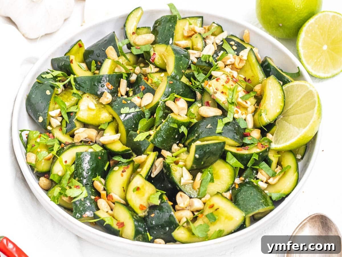 Healthy Asian Kitchen 7 Thai inspired cucumber salad