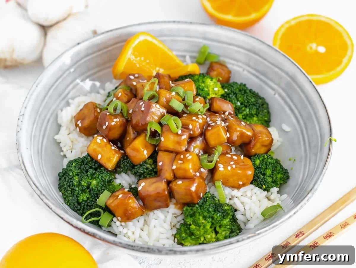 Healthy Asian Kitchen 9 Orange tofu with broccoli