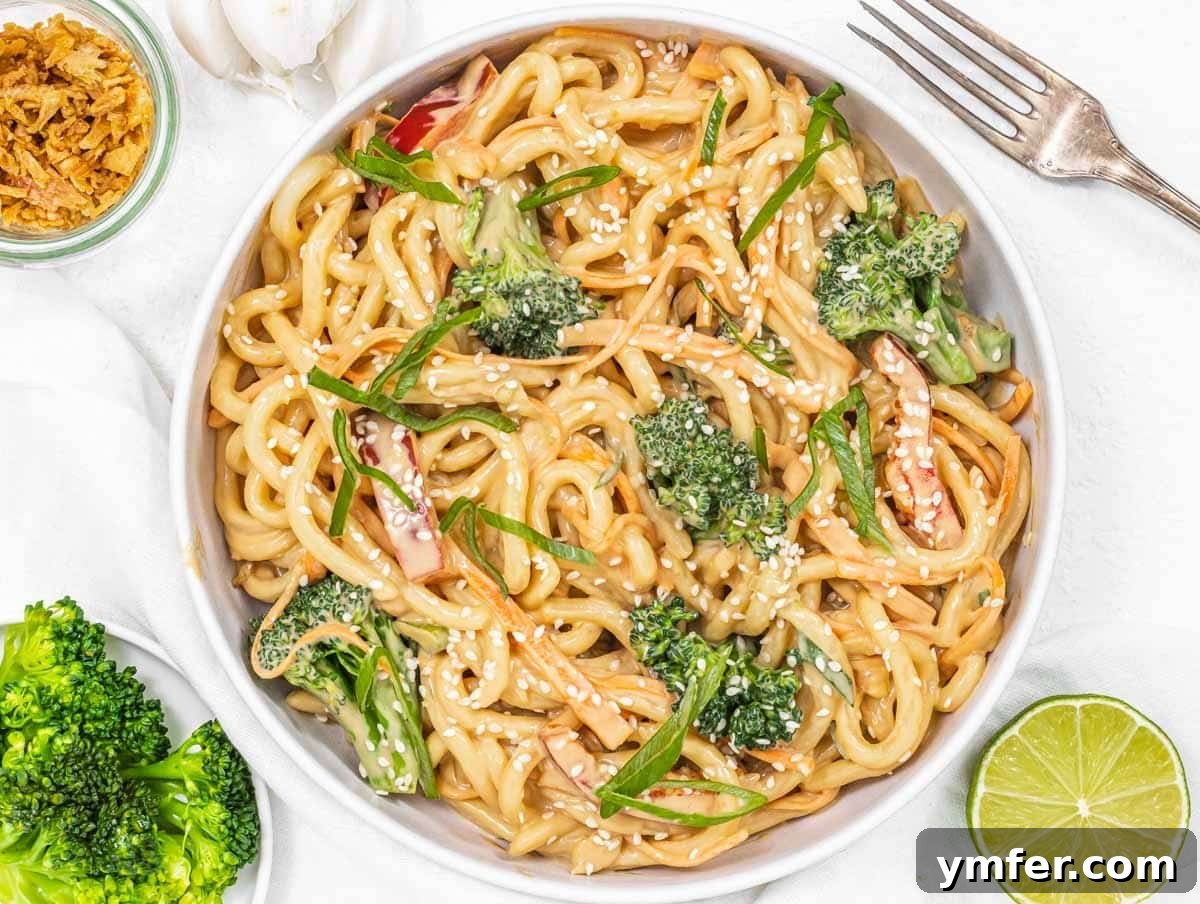 Healthy Asian Kitchen 10 Peanut noodles with broccoli