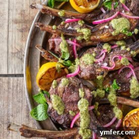 Grilled Lamb Chops with Emerald Pistachio Mint Pesto 5 Grilled Lamb Chops with Pistachio Mint Pesto