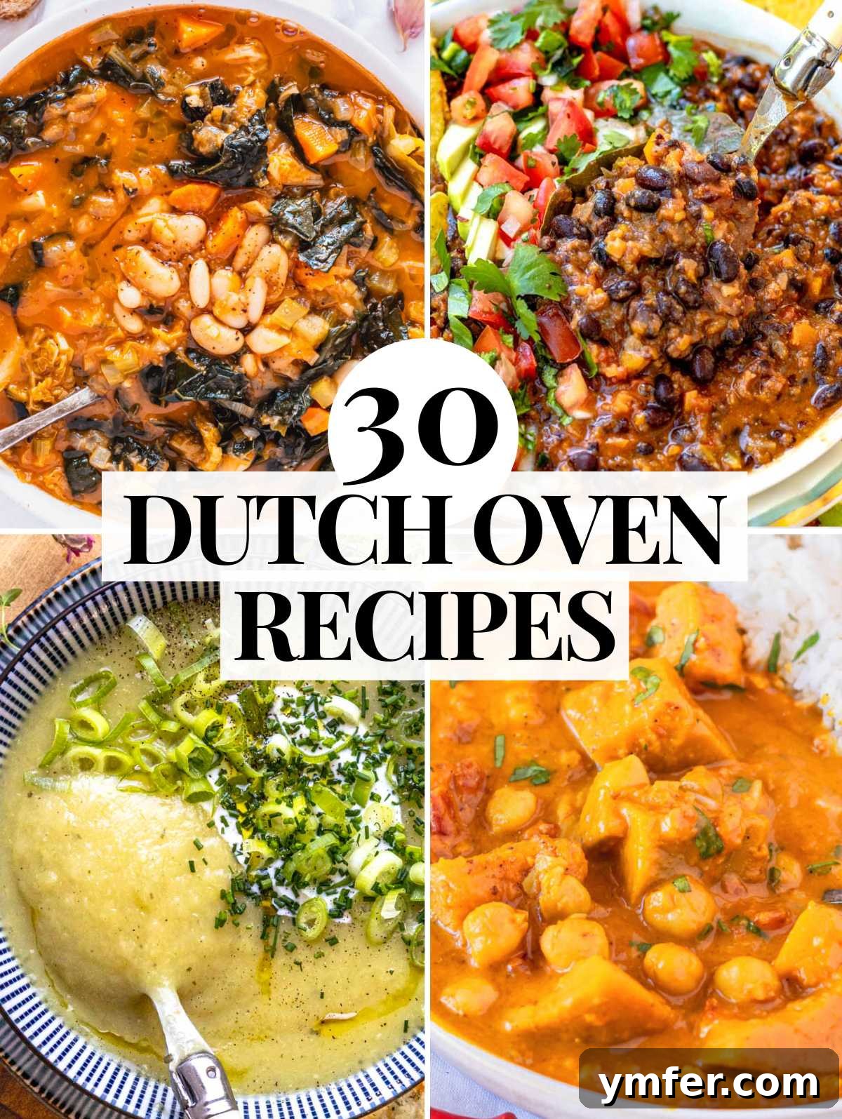 30 Dutch Oven Feasts 2 Easy Dutch Oven recipes with soups, stews, and curry recipes
