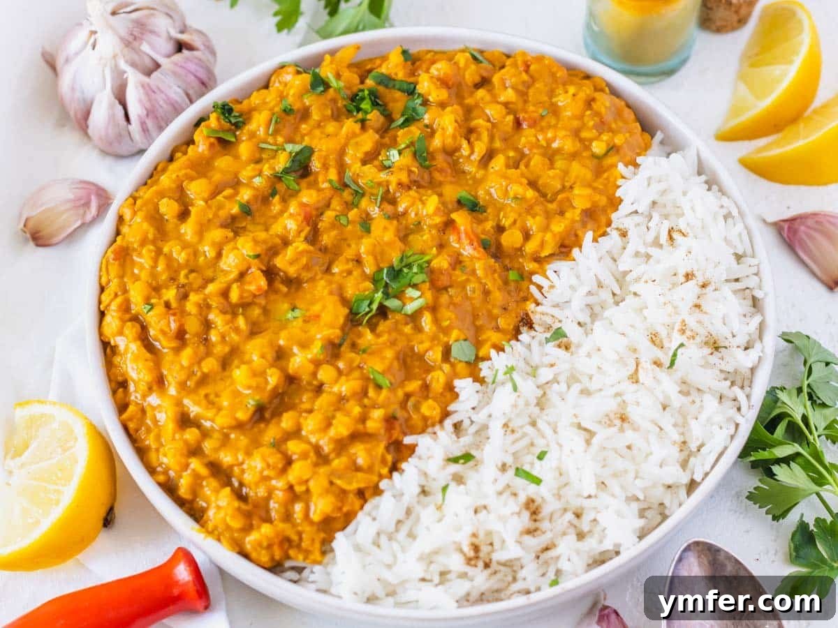 30 Dutch Oven Feasts 15 Lentil curry with basmati rice and cilantro