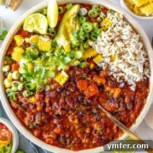Hearty Veggie Chili 9 vegetarian chili