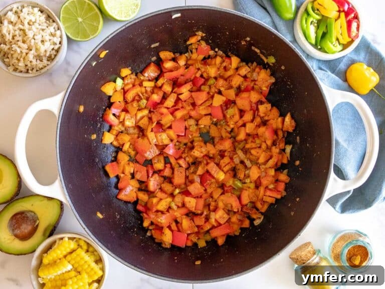 Hearty Veggie Chili 10 flavor base with vegetables and spices