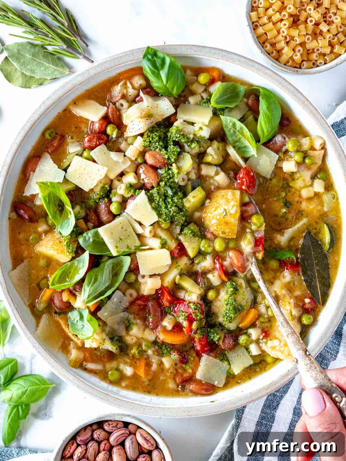 Rustic Italian Vegetable and Pasta Soup 2 minestrone soup