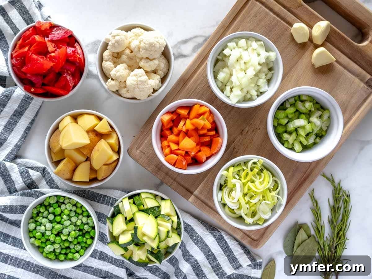 Rustic Italian Vegetable and Pasta Soup 7 how to chop vegetables for minestrone