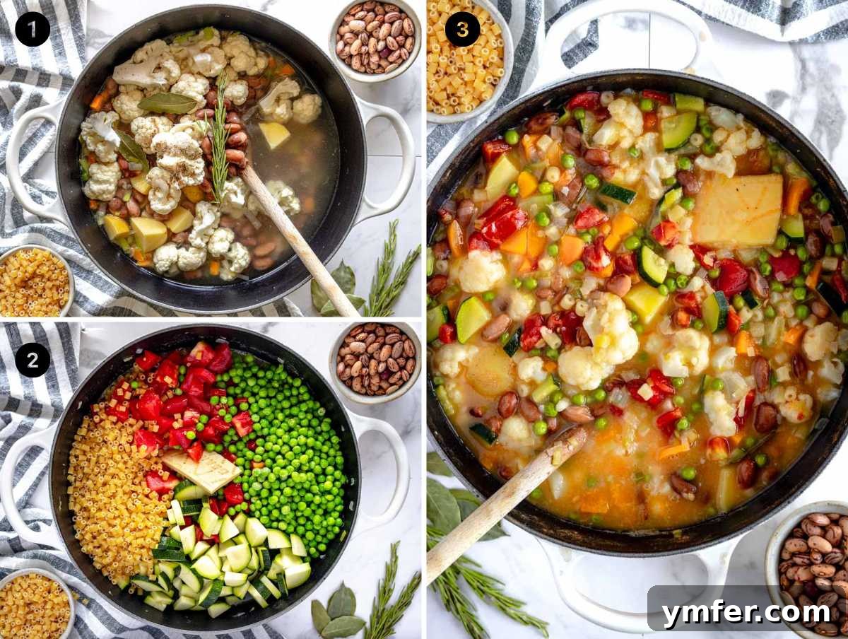 Rustic Italian Vegetable and Pasta Soup 9 how to make minestrone soup
