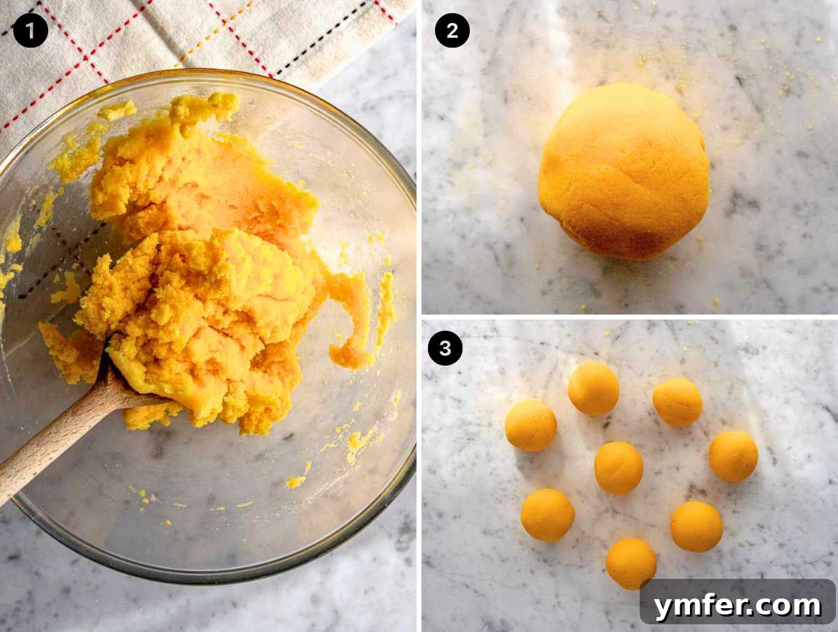 Handcrafted Corn Wraps 7 How to make the dough for corn tortillas: mixing ingredients and forming balls