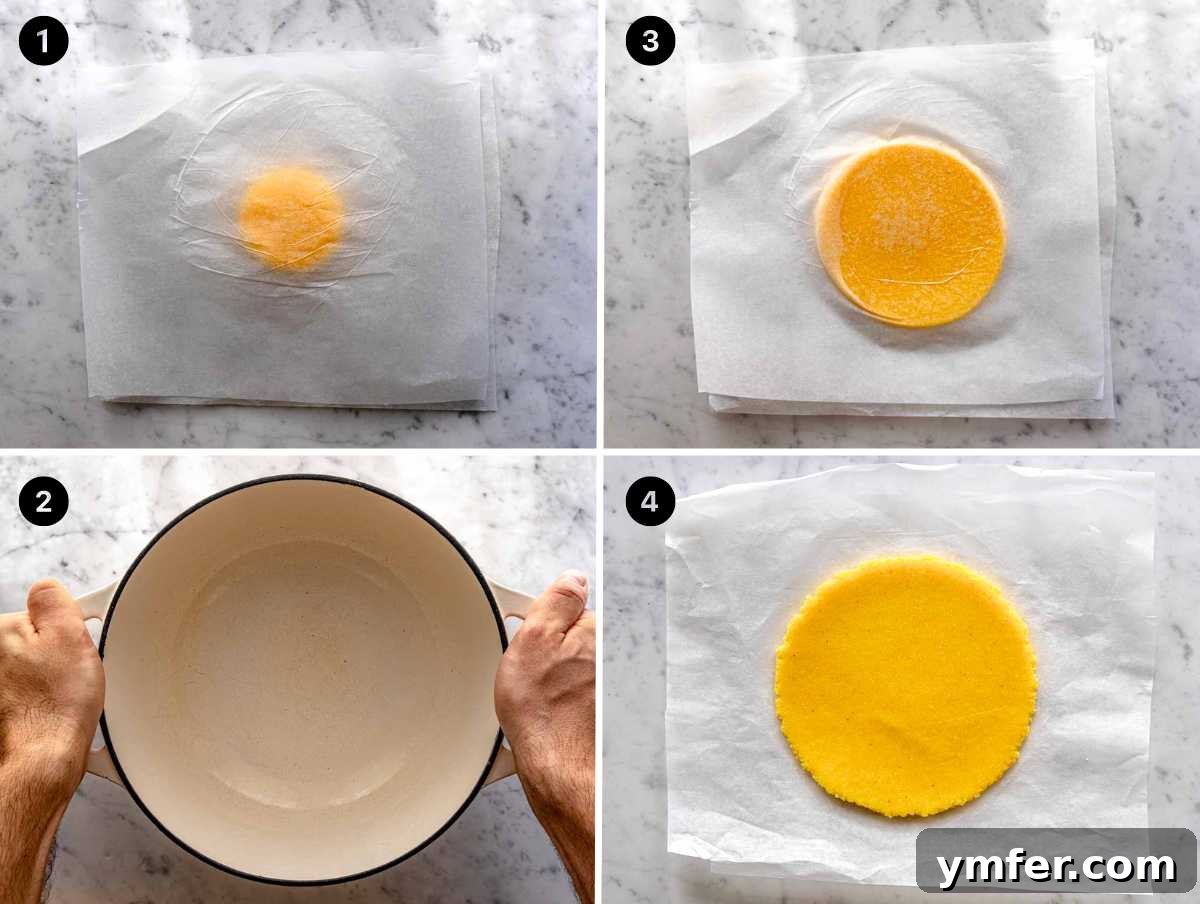 Handcrafted Corn Wraps 9 How to flatten a corn tortilla dough ball with a heavy object like a Dutch oven
