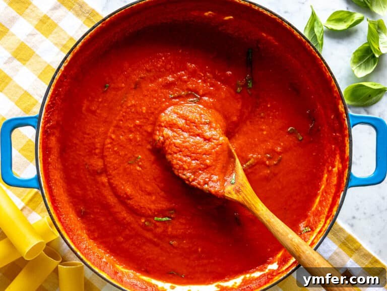 Hearty Stuffed Pasta Bake 14 homemade marinara sauce