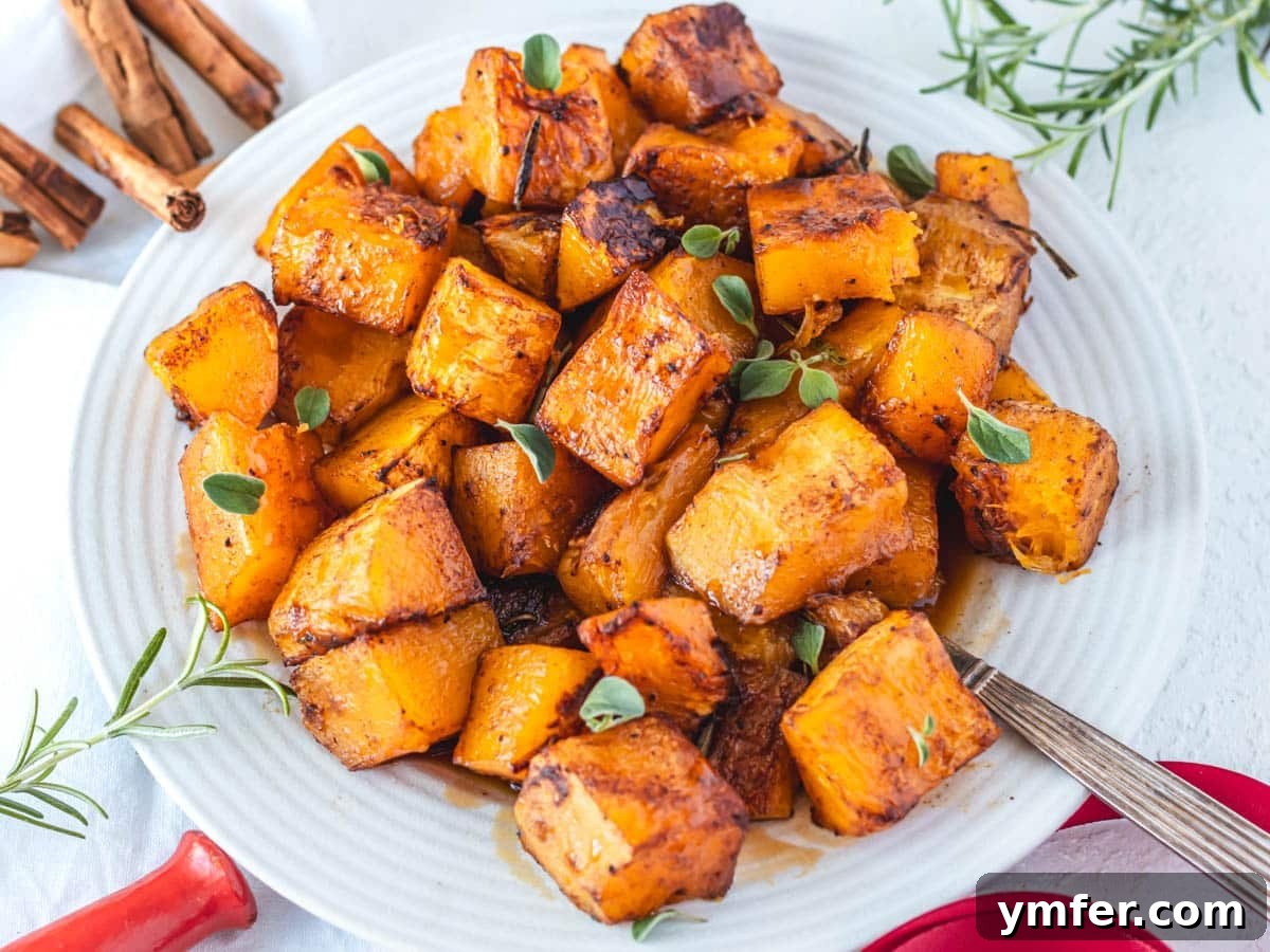 12 Cozy Butternut Squash Dishes 8 Baked butternut squash wedges sprinkled with cinnamon.