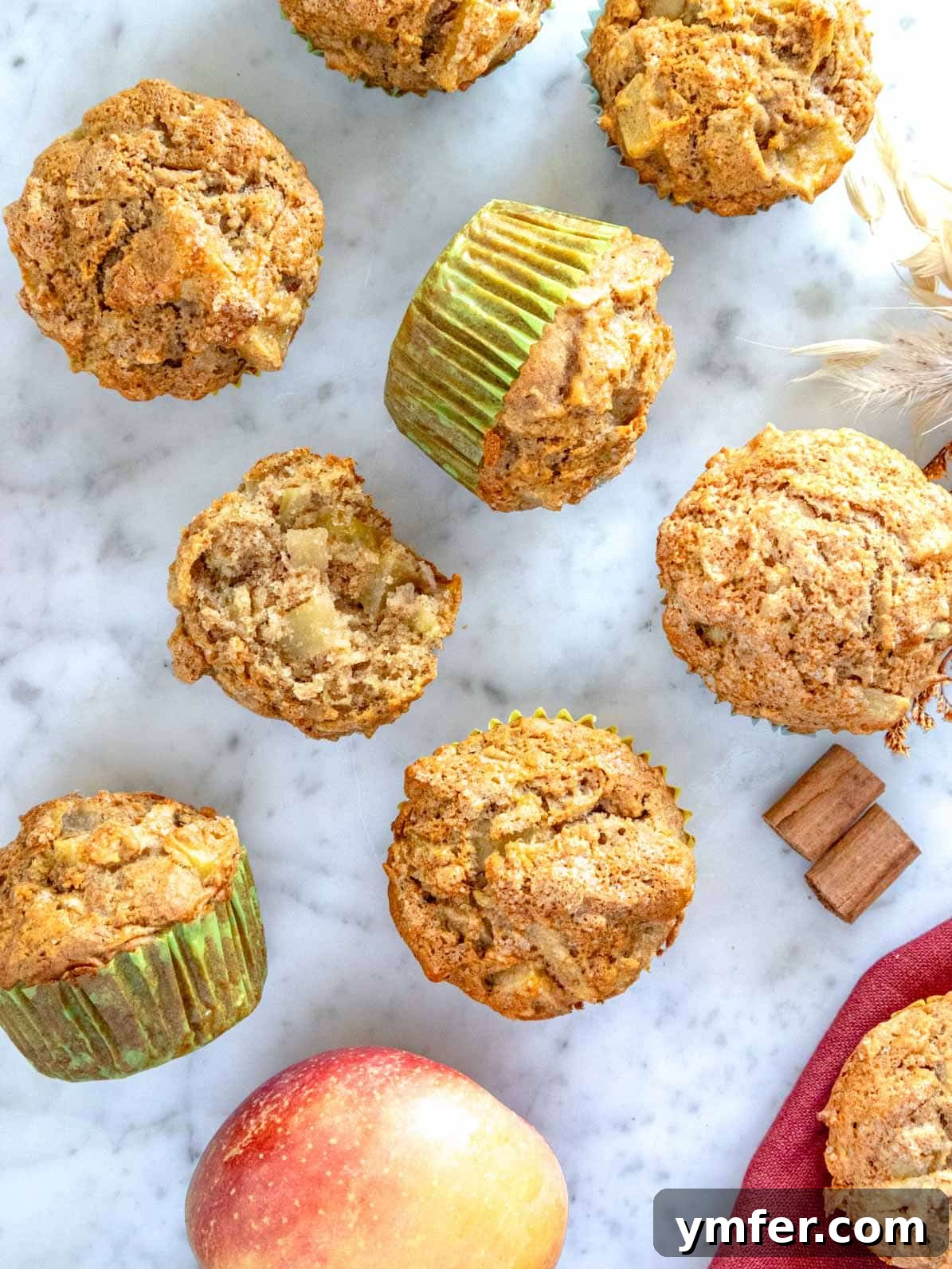 Orchard Spice Muffins 2 healthy apple muffins