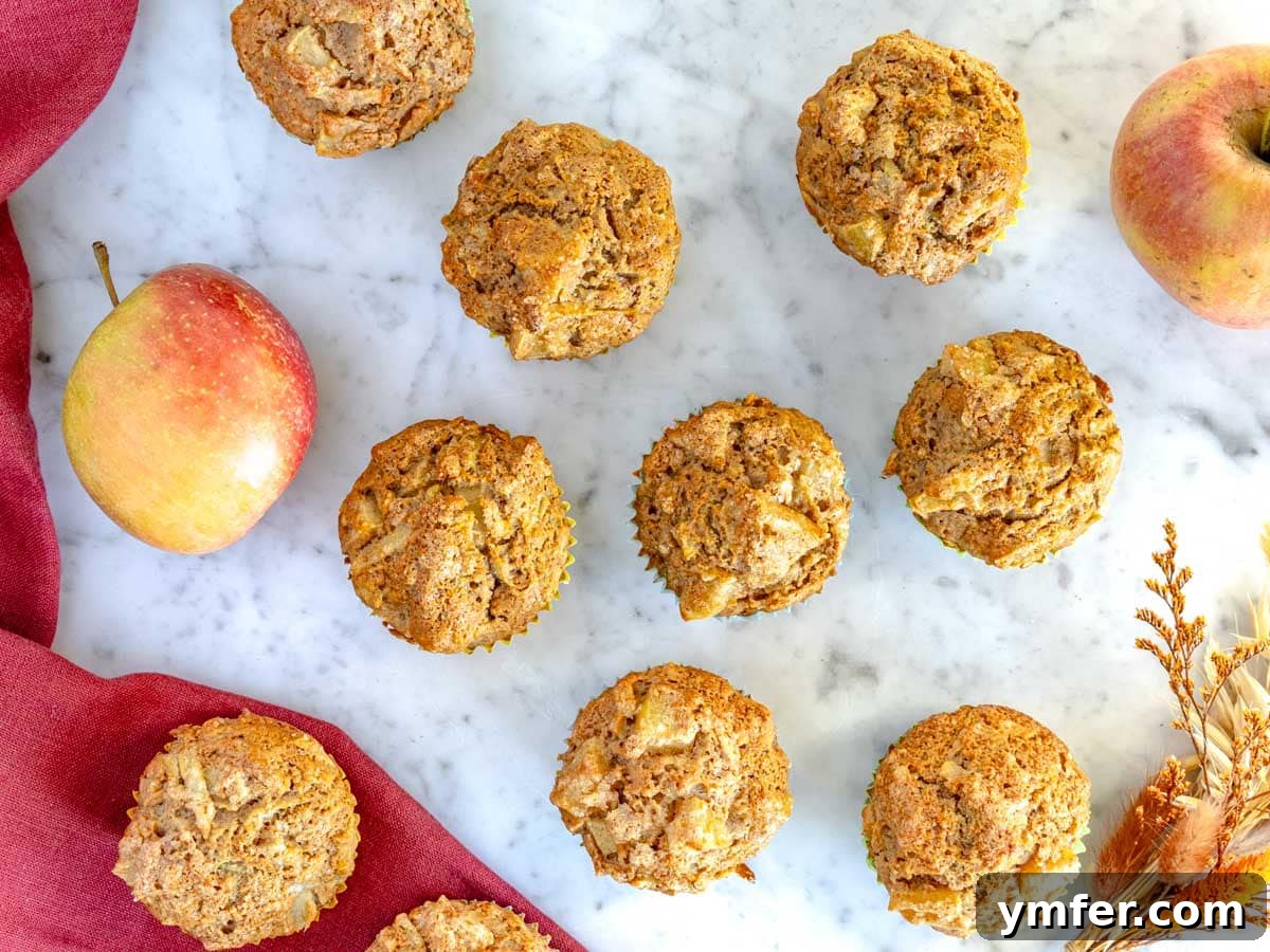 Orchard Spice Muffins 10 The apple muffins are just baked and are cooling down.