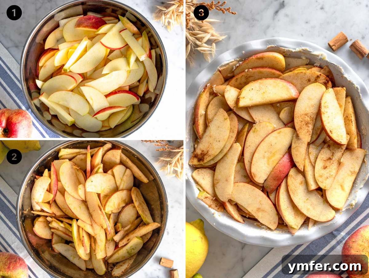 Golden Apple Crumble Perfection 7 marinating apples for apple crumble