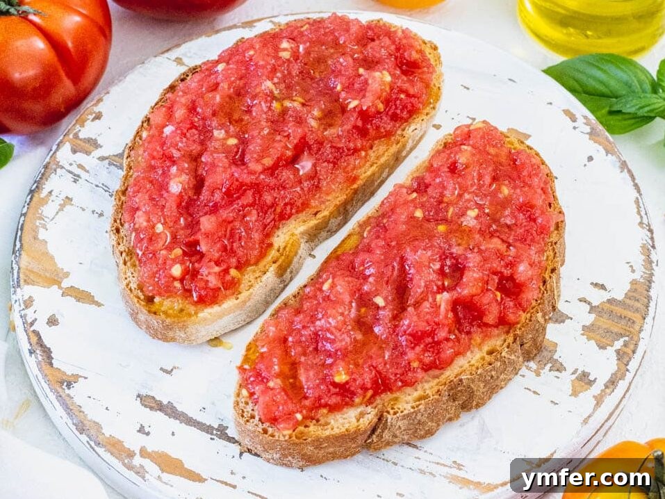 Fuel Your Morning: 30 Plant-Powered Breakfast Creations 15 Pan con tomate with heirloom tomatoes and garlic