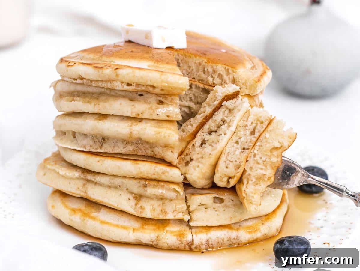 Fuel Your Morning: 30 Plant-Powered Breakfast Creations 25 vegan pancakes cut open