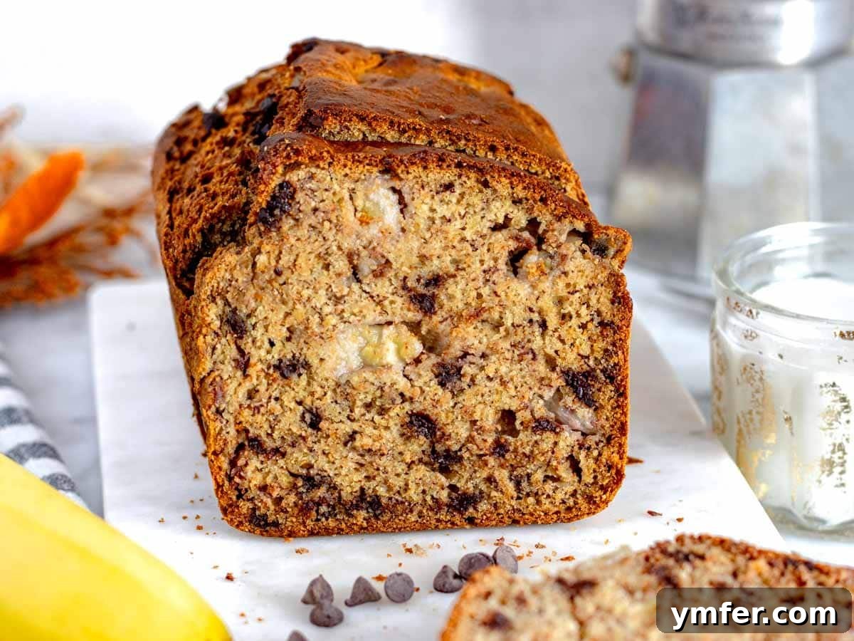 Fuel Your Morning: 30 Plant-Powered Breakfast Creations 29 Healthy banana bread on a cutting board