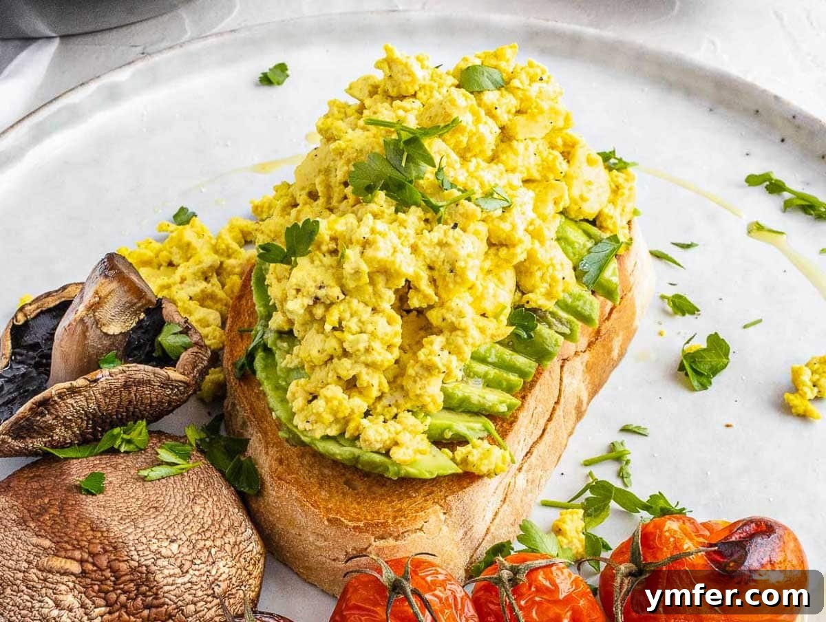 Fuel Your Morning: 30 Plant-Powered Breakfast Creations 7 Tofu scramble on toast
