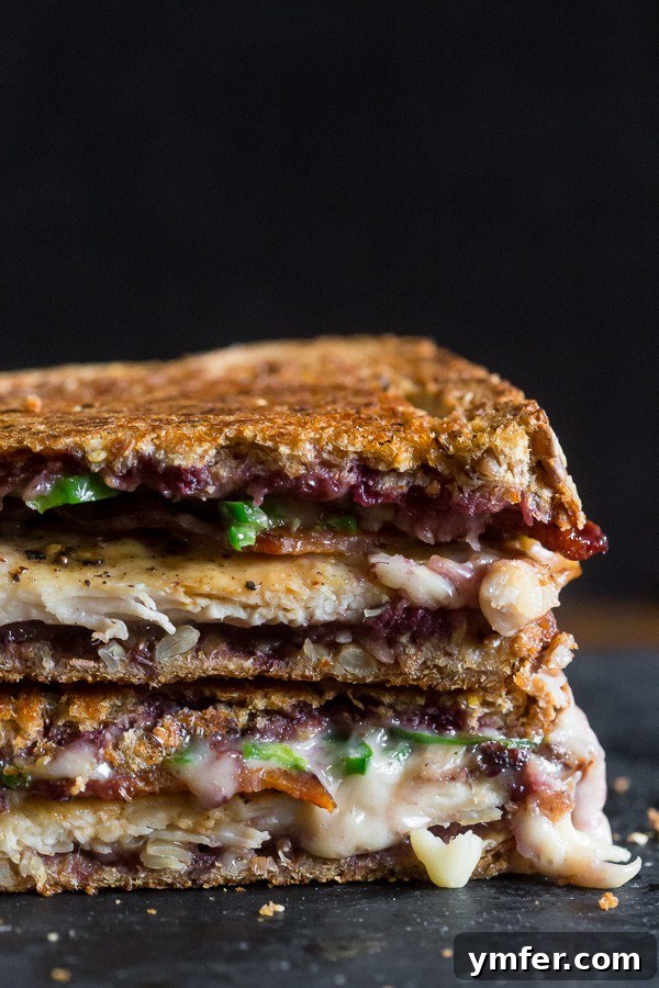 Berry Blaze Chicken Bacon Melt 2 This mixed berry chicken bacon jalapeno grilled cheese is the perfect way to spice up your sandwich routine. It’s sweet and savory with just a hint of heat. Trust me, you’ll love this delicious melty sandwich.