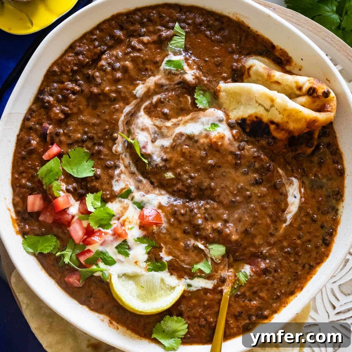 High Satisfaction Low-Calorie Meals 10 A close-up of creamy and rich Dal Makhani.