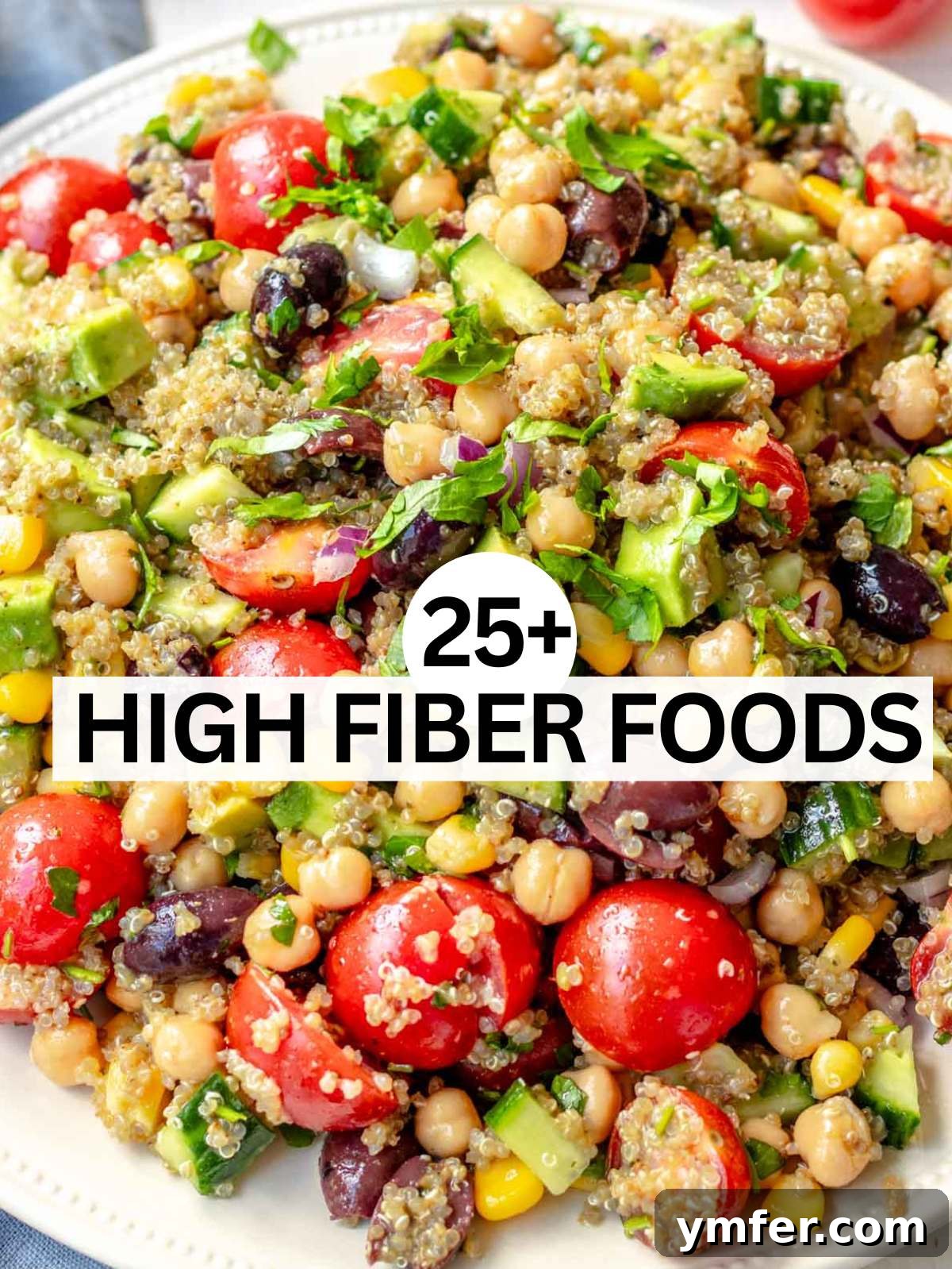 25 High Fiber Power Foods 2 High fiber food ideas and healthy ingredients.