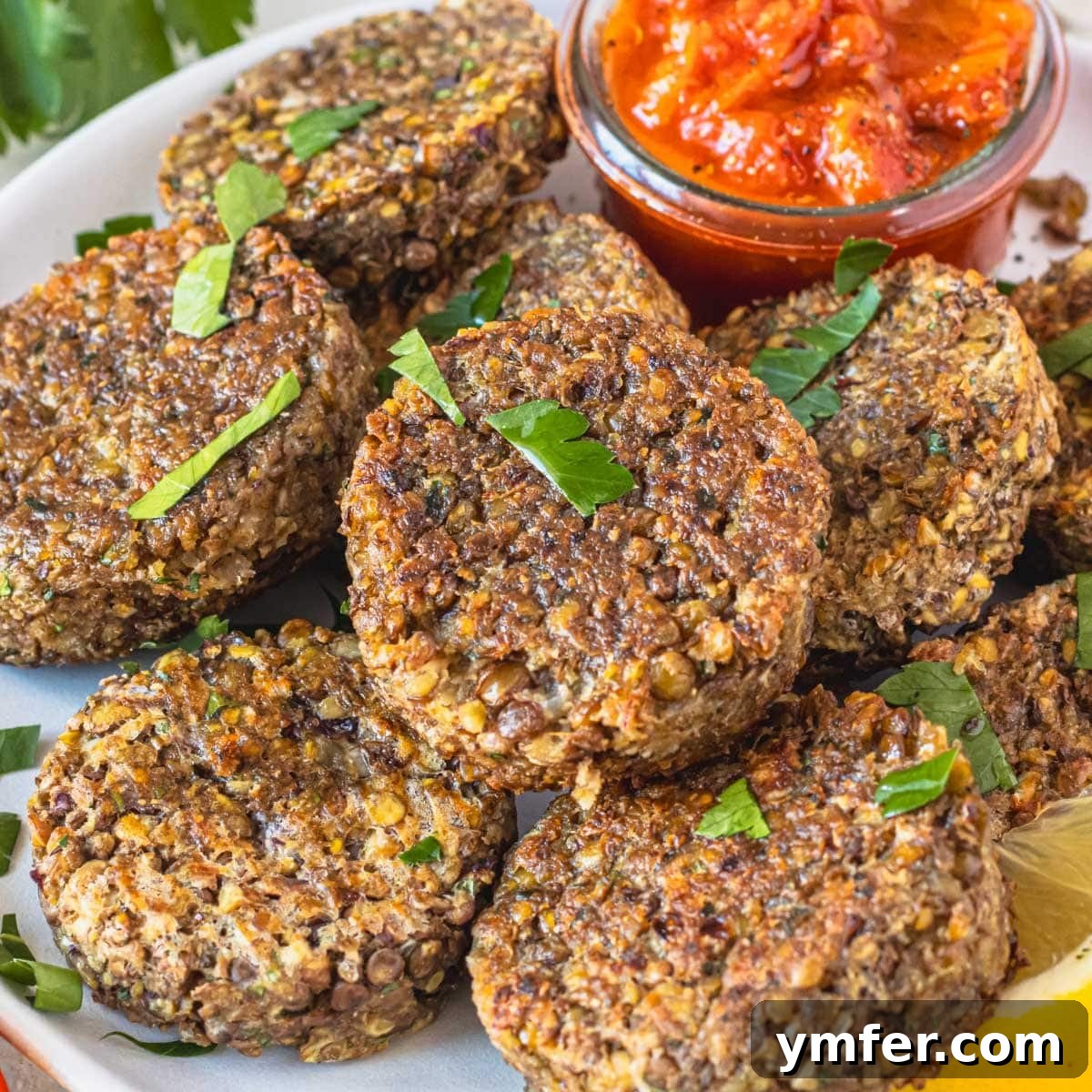 25 High Fiber Power Foods 14 Lentil patties.