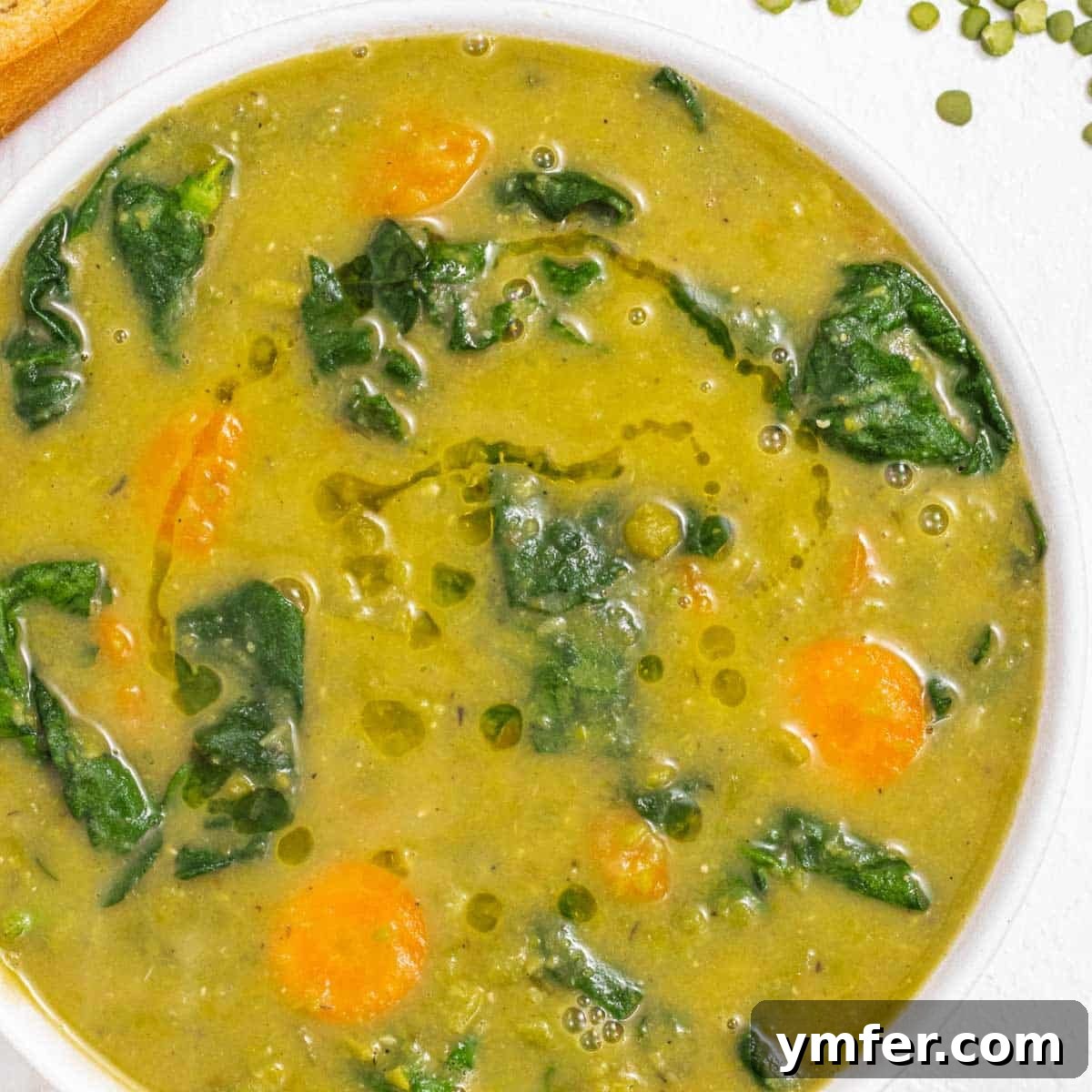 25 High Fiber Power Foods 22 Split peas soup with spinach