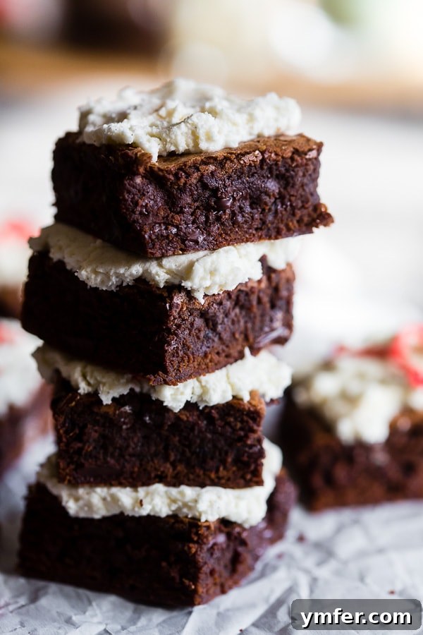 Espresso Chocolate Chip Brownie Bliss 2 Super fudgy espresso chocolate chip brownies topped with homemade fluffy vanilla bean buttercream, perfect for a midnight snack or any time craving.