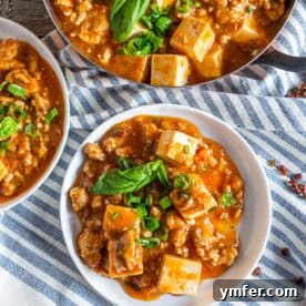 Ground Pork Mapo Tofu, a delicious Asian comfort food.