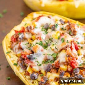 Zesty Southwest Taco Spaghetti Squash Boats 7 Southwest Taco Stuffed Spaghetti Squash