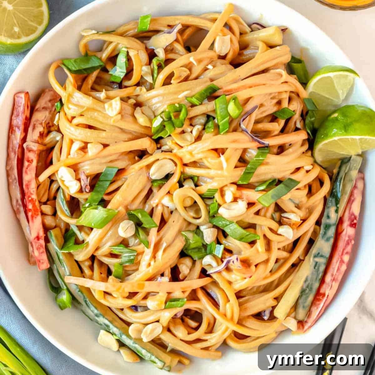 Beat the Heat 30 No-Bake Dinners 14 Cold noodle bowl with savory peanut sauce, tangy and satisfying, served chilled for summer.