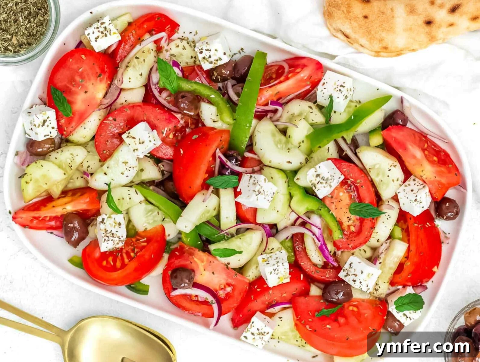Beat the Heat 30 No-Bake Dinners 18 A selection of cold dinner ideas including a fresh Greek cucumber salad, perfect for a light appetizer.