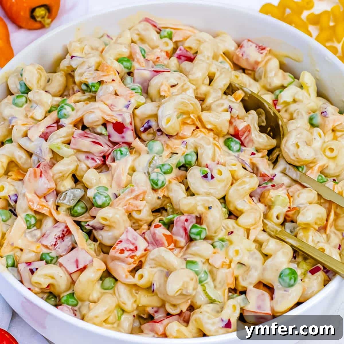 Beat the Heat 30 No-Bake Dinners 10 Macaroni salad recipe with a protein twist using Greek yogurt and plenty of fresh vegetables.