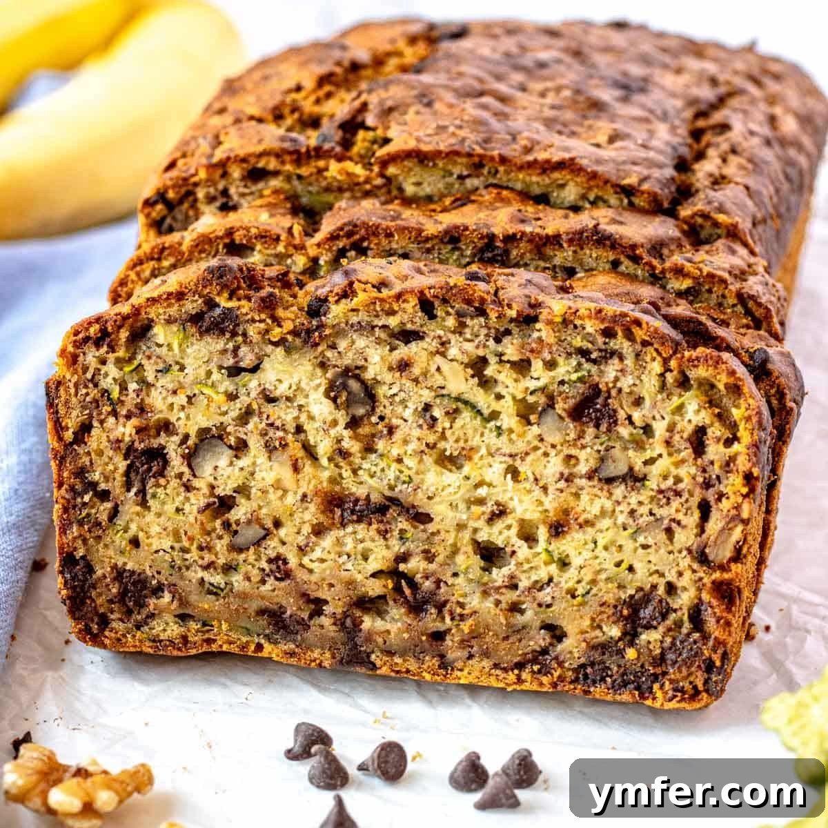 30 Delectable Picnic Recipes 24 Moist banana zucchini bread studded with chocolate chips.