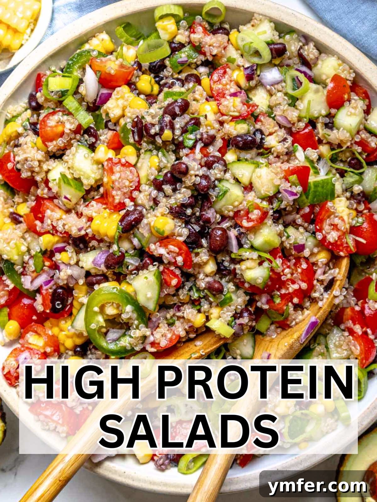 Strong & Satisfying: 21 High-Protein Salad Recipes 2 High protein salad recipes.