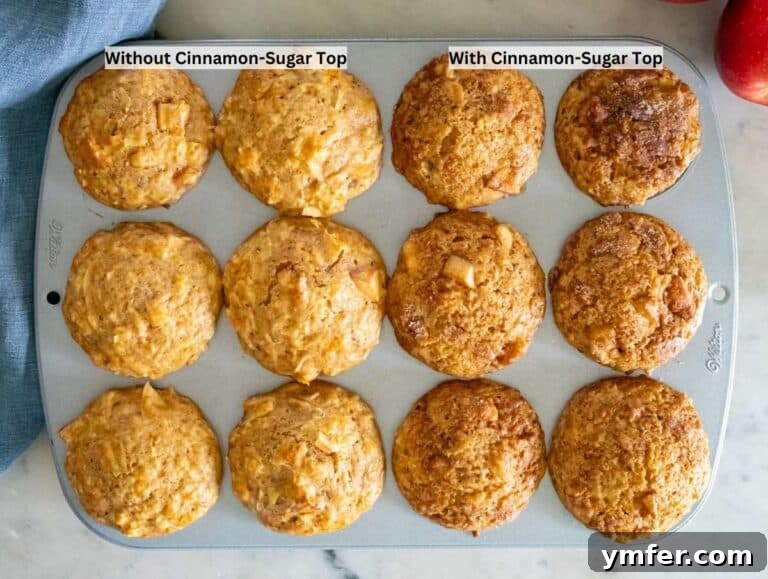 Protein Packed Cinnamon Apple Muffins 15 Step 5 Freshly baked muffins cooling in pan with golden tops.