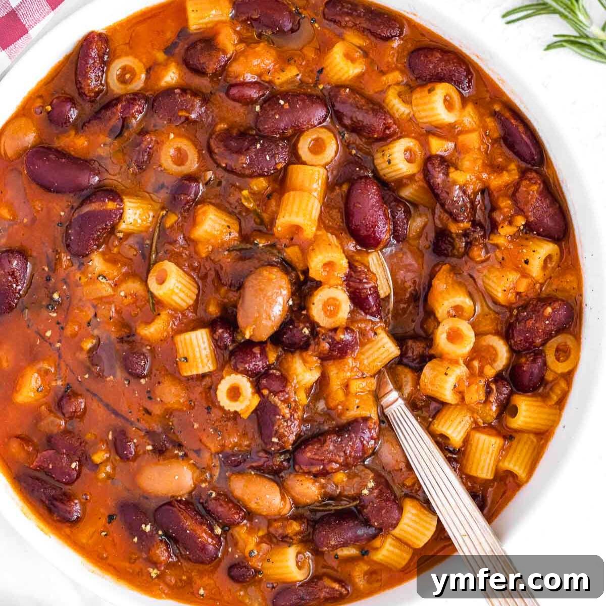 Boost Your Gut: 25+ Fiber-Packed Meals for Digestive Health 14 pasta a fagioli in a rustic bowl