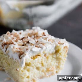 Coconut Cloud Tres Leches 6 You're going to go crazy over this toasted coconut tres leches cake. To jazz it up I used creamy coconut milk, coconut rum, spiced rum AND toasted coconut. This is the tres leches cake of your dreams!