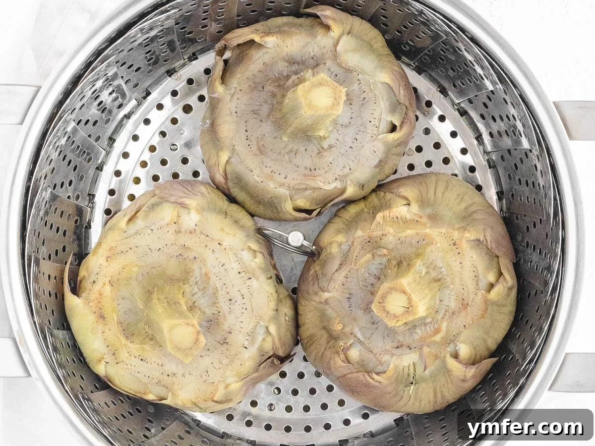 Simple Artichoke Recipes and Cooking Tips 13 fully steamed artichokes