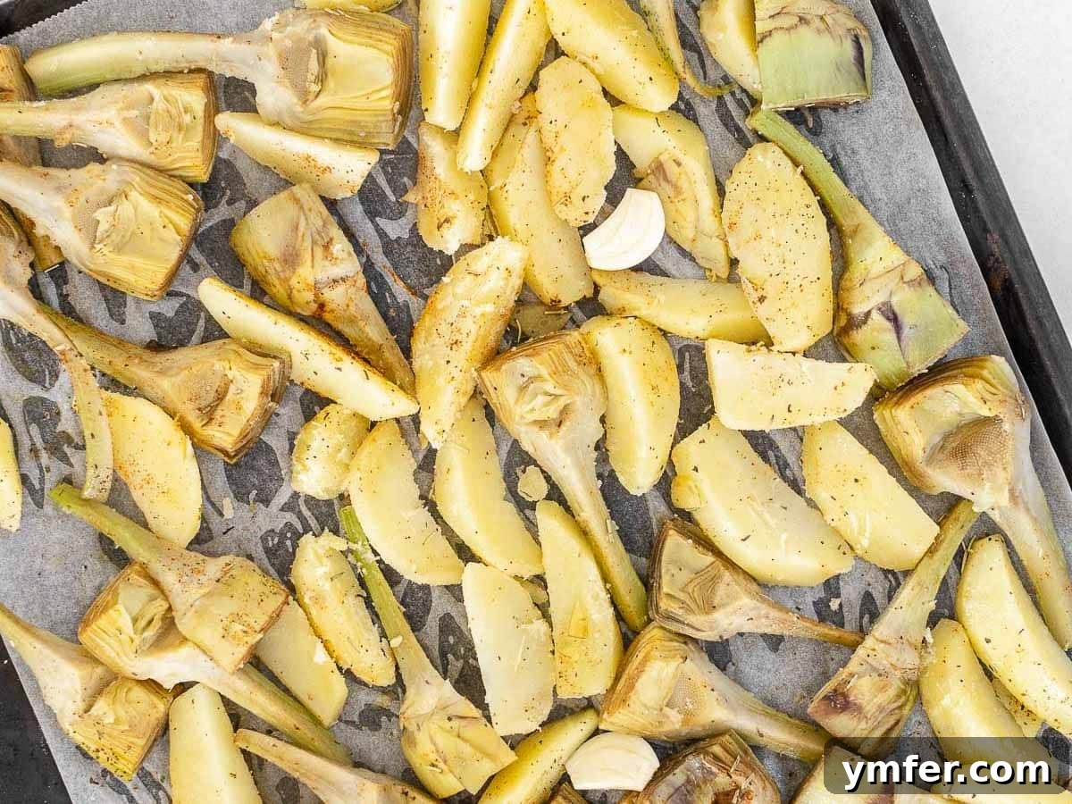 Simple Artichoke Recipes and Cooking Tips 25 artichokes tossed with potatoes and oil