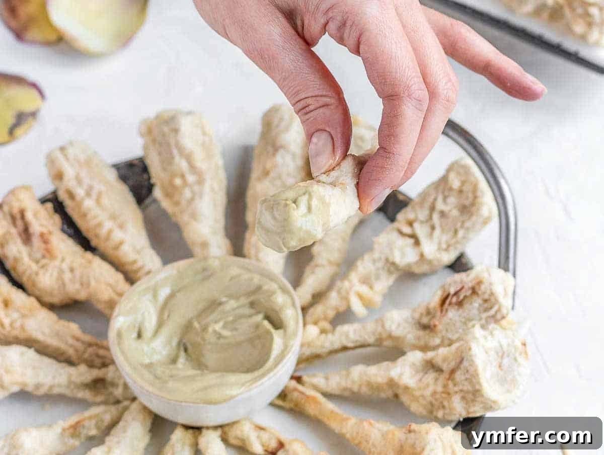 Simple Artichoke Recipes and Cooking Tips 31 Artichoke mayo and hand