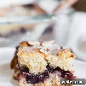 This cherry fritter cake is packed full of summer flavor. A fresh cherry filling that is sandwiched in between a moist cake and topped with a vanilla bean glaze. You’re going to go crazy for this cake!