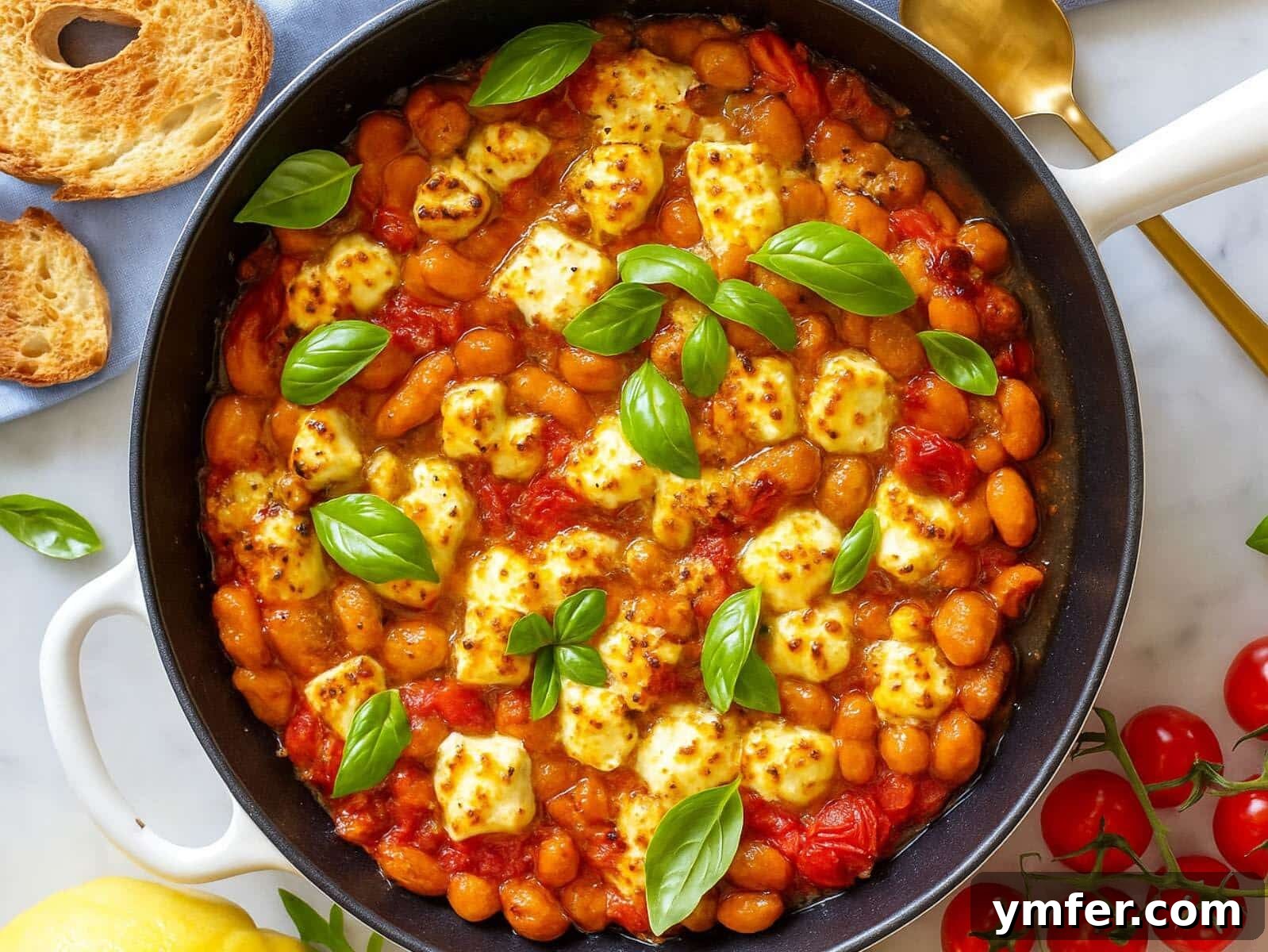 Fuel Up Fast: 25 High-Protein Bean Recipes in 30 Minutes 10 Butter beans recipe with feta and fresh basil.