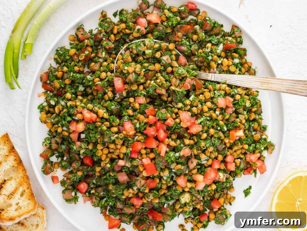 25 Affordable and Healthy Mediterranean Diet Meals 20 lentil tabbouleh