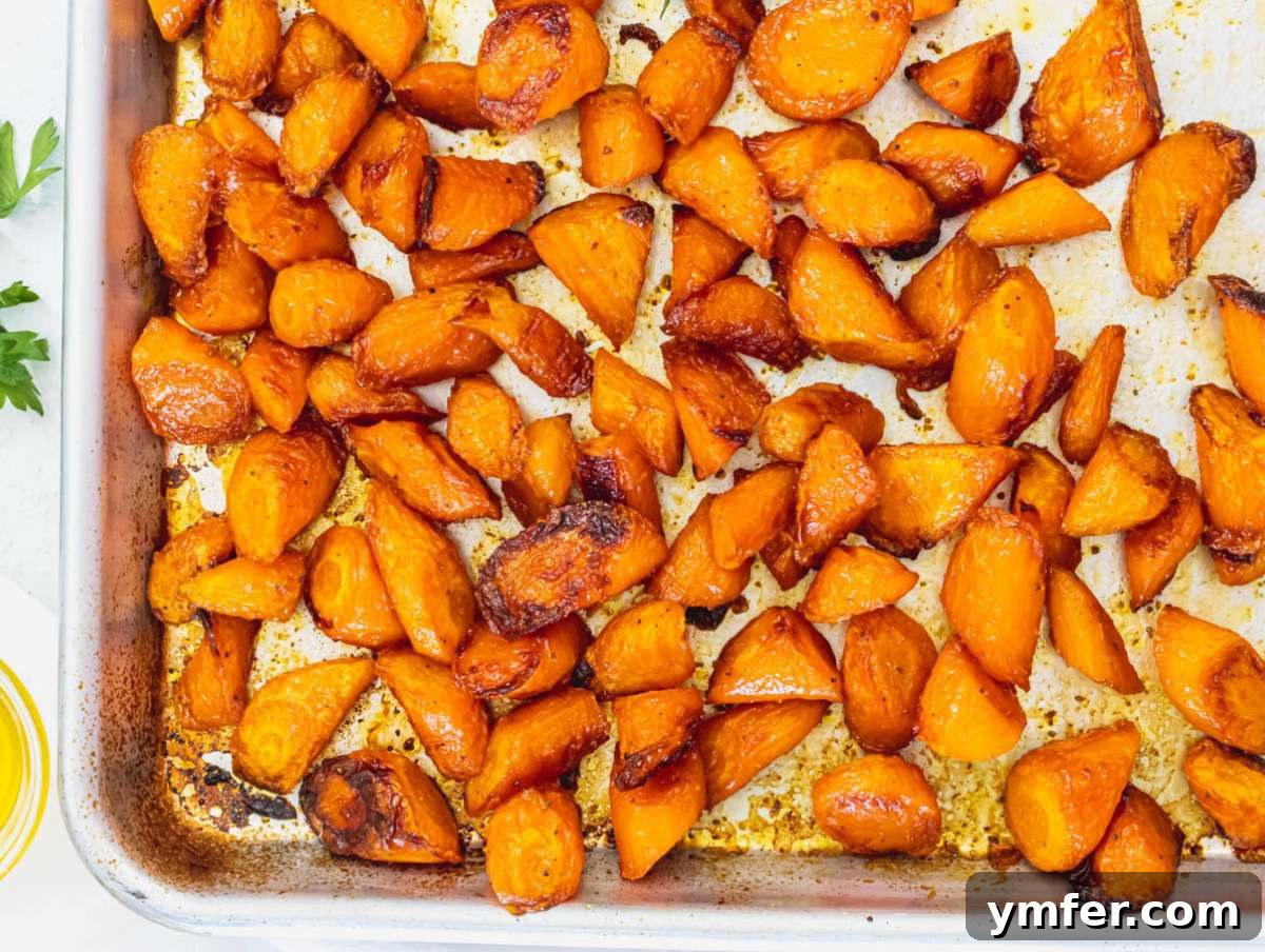Vibrant Mediterranean Carrot and Lentil Salad 5 Step 1 Chopped carrots tossed in olive oil and paprika and roasted until tender.