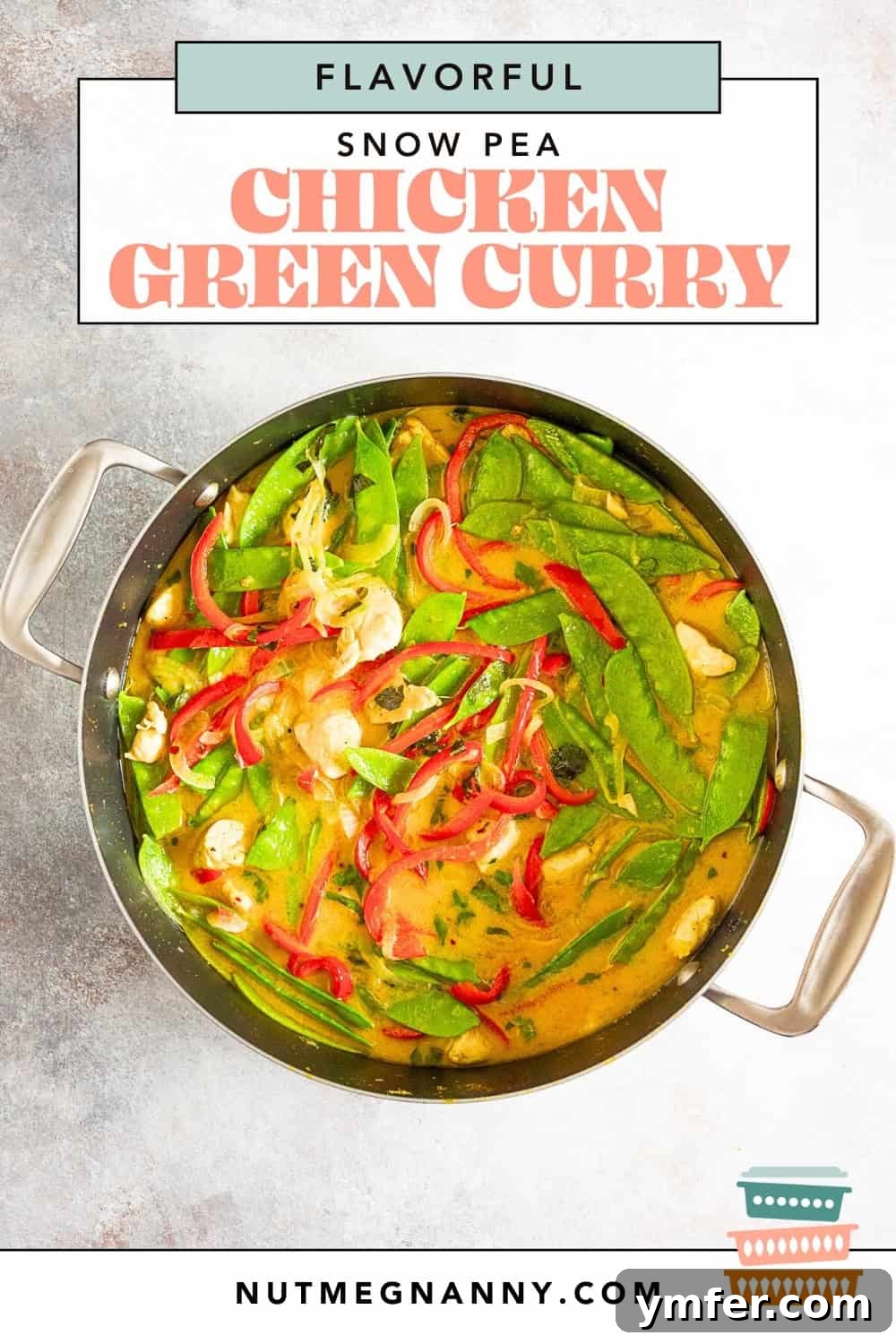 Emerald Chicken Curry 8 Green Chicken Curry graphic pin for Pinterest, highlighting the fresh ingredients and vibrant dish.