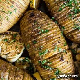 Zesty Herb Hasselback Roasties 6 These lemon herb Hasselback potatoes are a great twist to a typical roast potato. Packed full of lemon and garlic flavor they make a fun addition to any dinner table.