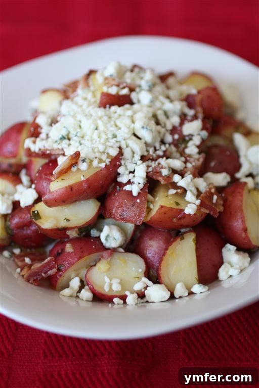 Blue Cheese Red Potato Salad by Nutmeg Nanny Blue Cheese Red Potato Salad by Nutmeg Nanny