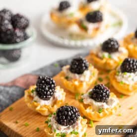 Goat Cheese Prosciutto Phyllo Bites, perfect for a party appetizer.